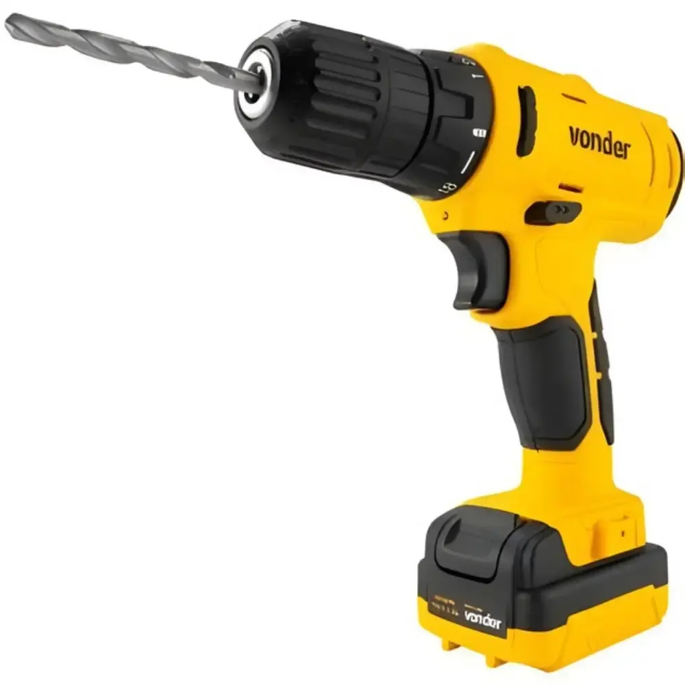 Parafusadeira furadeira 12V com carregador bivolt maleta e acessórios PFV120 Vonder — fotografia 5