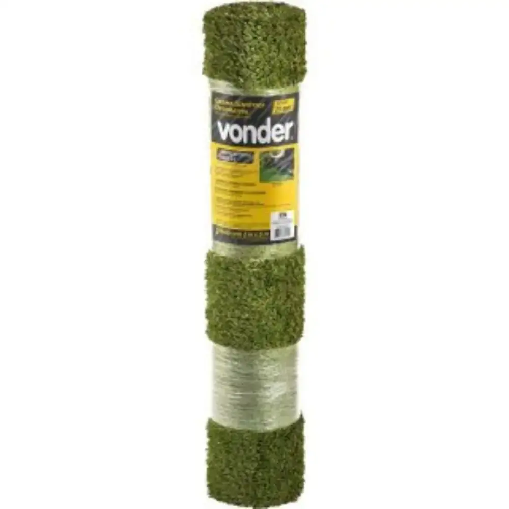 Grama sintética decorativa 20MM 2X5M Vonder — fotografia 7