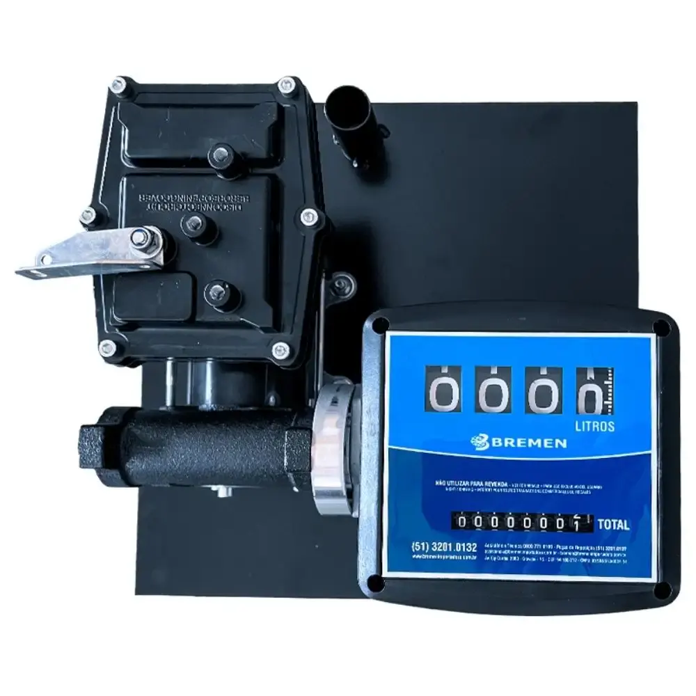 Kit de abastecimento para gasolina 230V 50L/MIN com medidor mangueira e bico automático Bremen — fotografia 2