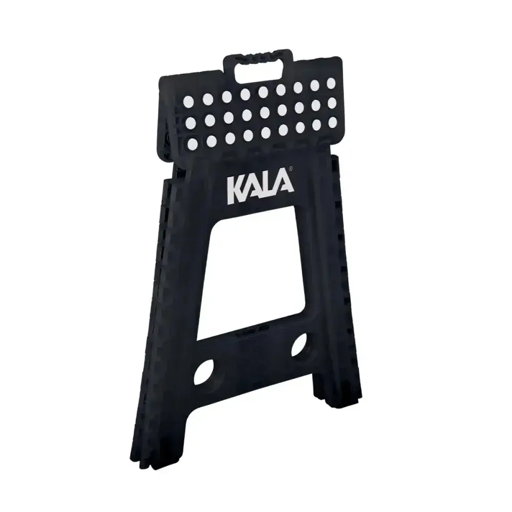 Banqueta plástica dobrável 45CM preta Kala — fotografia 4