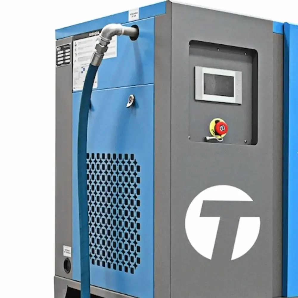 Compressor de parafuso supreme com reservatório 360L 20HP 10BAR 380V SD20 techto — fotografia 3