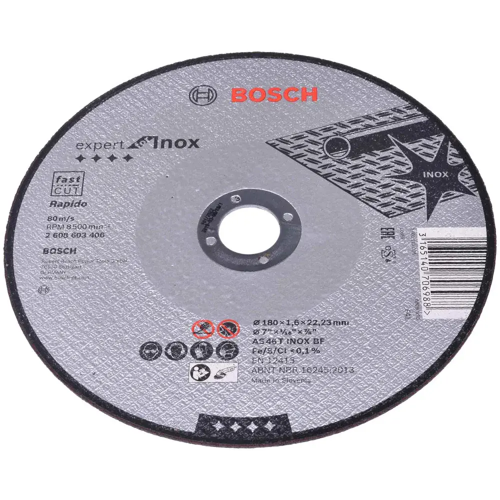 Disco de corte expert for inox 180 mm Bosch — fotografia 3