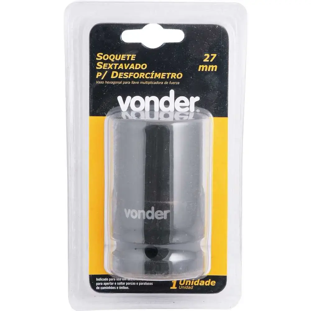 Soquete sextavado de impacto 27MM 1POL para desforcímetro Vonder — fotografia 2