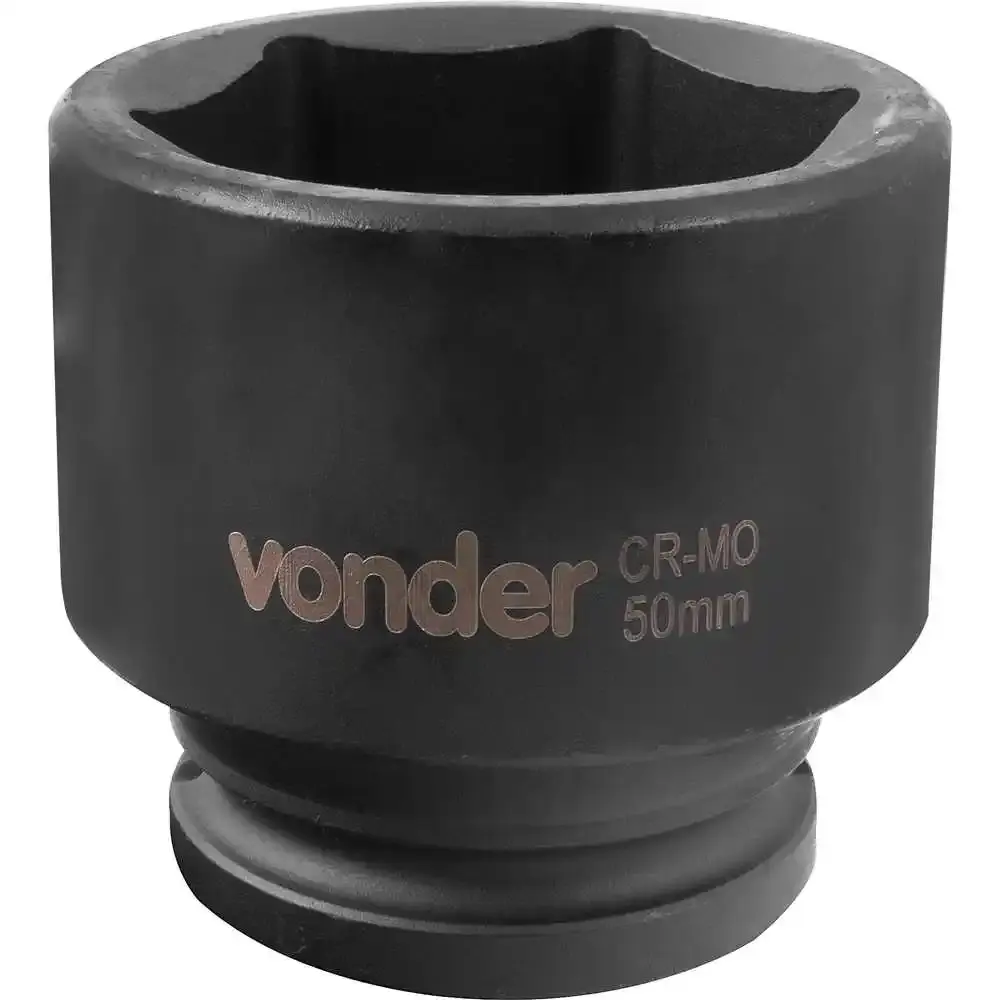 Soquete Sextavado Impacto Encaixe 3/4 polegada 50MM Cromado VONDER — fotografia 2