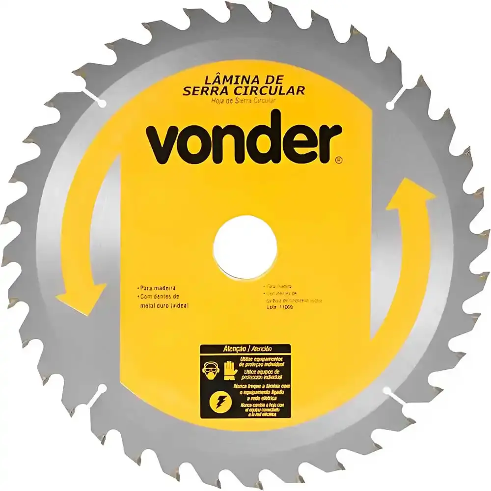 Serra Circular de Widea 14 POL 350 MM x 30 MM 36 Dentes VONDER — fotografia de referência