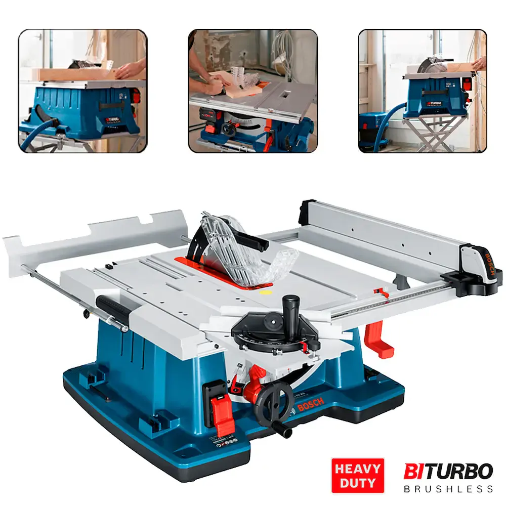 Serra circular de mesa 8 POL à bateria GTS 18V-216 brushless sem bateria Bosch