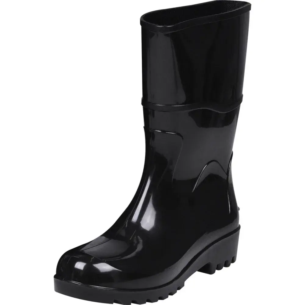 Bota pvc cano médio com forro N°39 preto Worker — fotografia 3