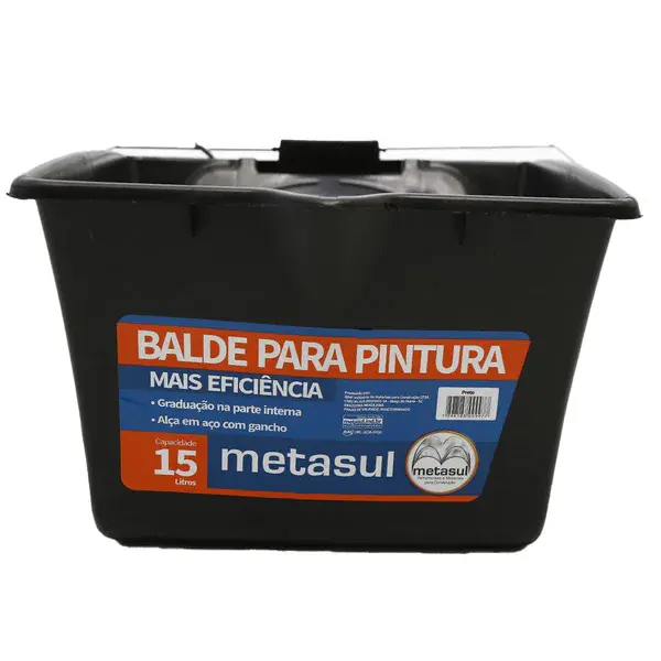 Balde pintura polipropileno 15L - Metasul