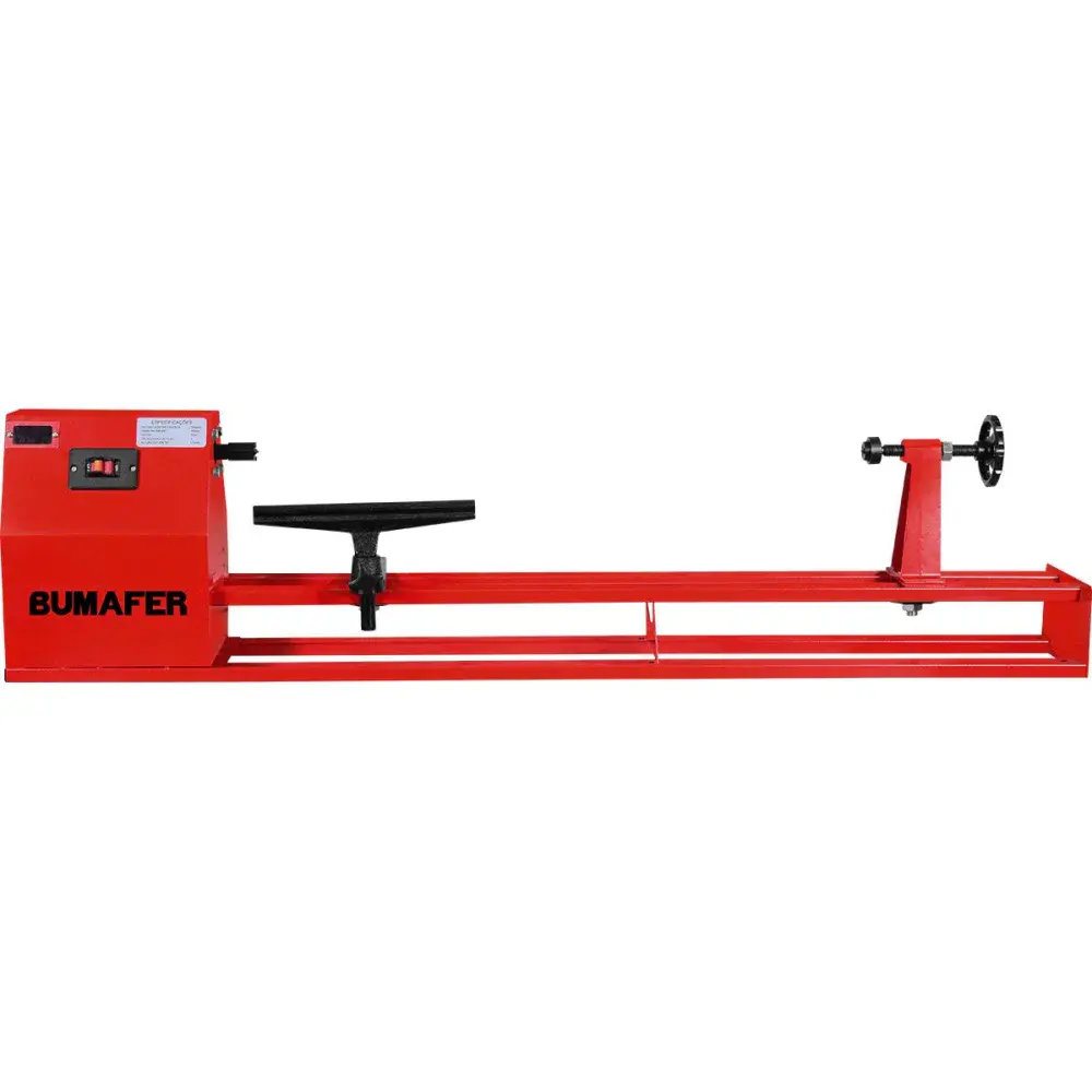 Torno para madeira 1000MM 2580RPM 375W 220V bumaffer Bumafer — fotografia 2