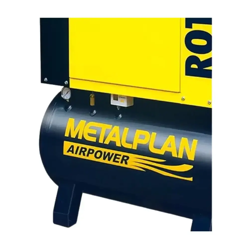 Compressor de parafuso 20HP 9 bar 220V com reservatório Metalplan 220 V — fotografia 3