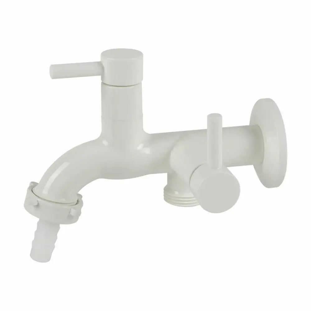 Torneira para máquina de lavar abs 1428 1/4 branco da higo Higo ABS