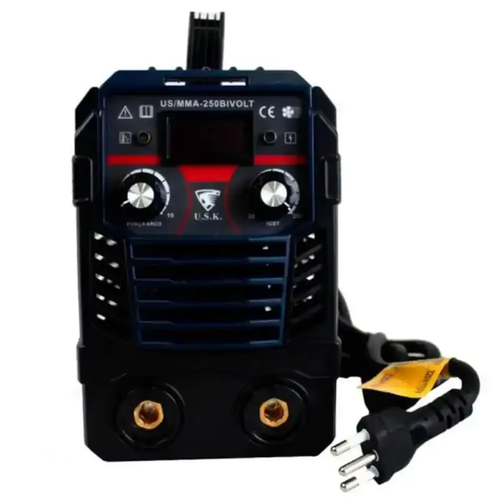 Máquina de solda inversora painel digital bivolt MMA-250 USK — fotografia 12