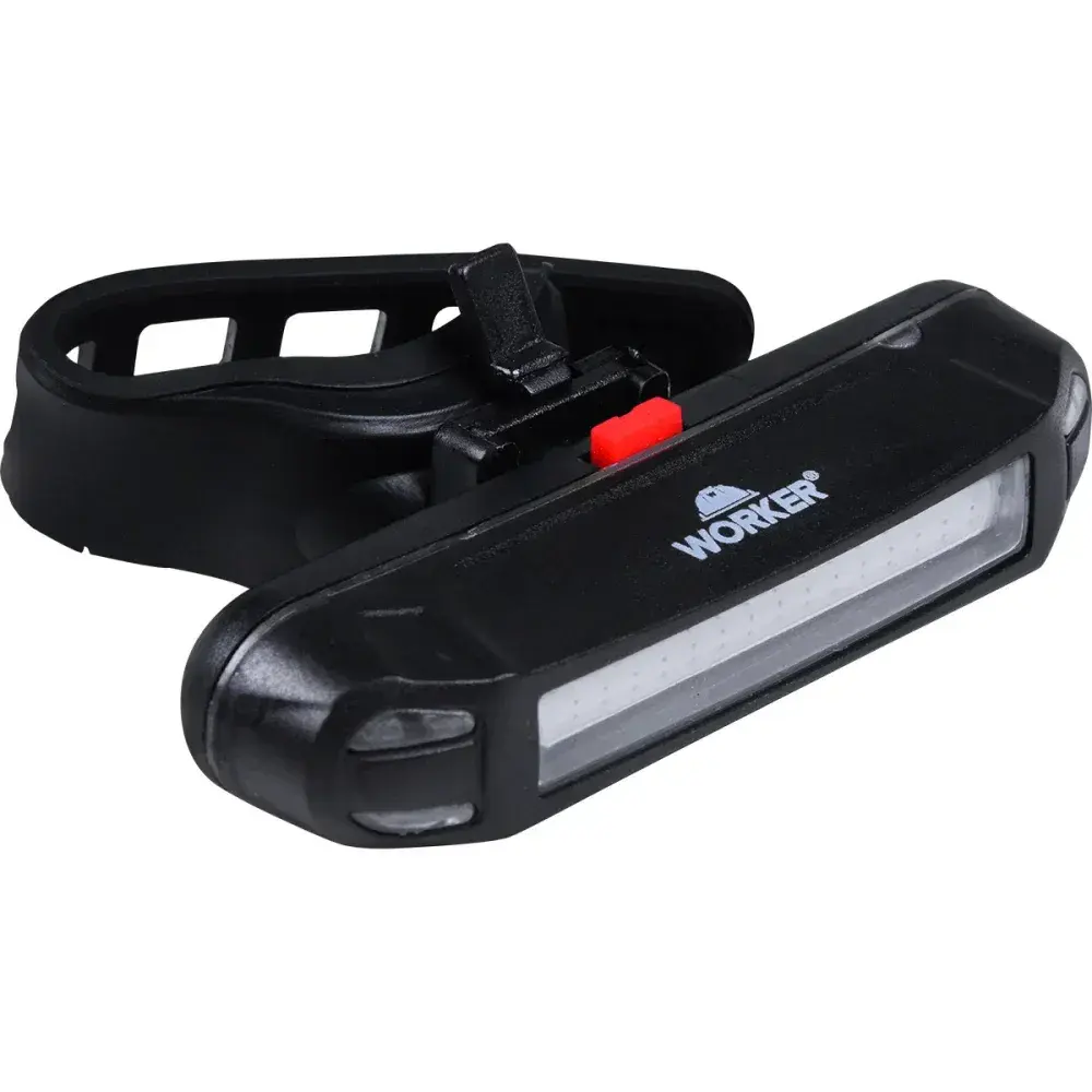Lanterna para bicicleta traseira 6 estágio led usb Worker — fotografia 8