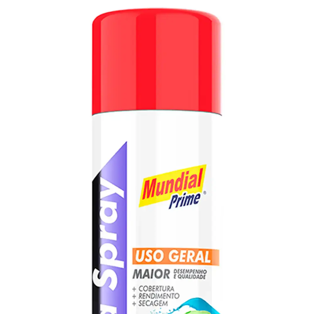 Tinta spray 400ML vermelho AE01000096 mundial prime — fotografia 2