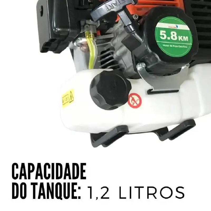 Motor de popa gasolina 3,3 HP 2 tempos rabeta vertical IWMPG2T63 ImportWay — fotografia 5