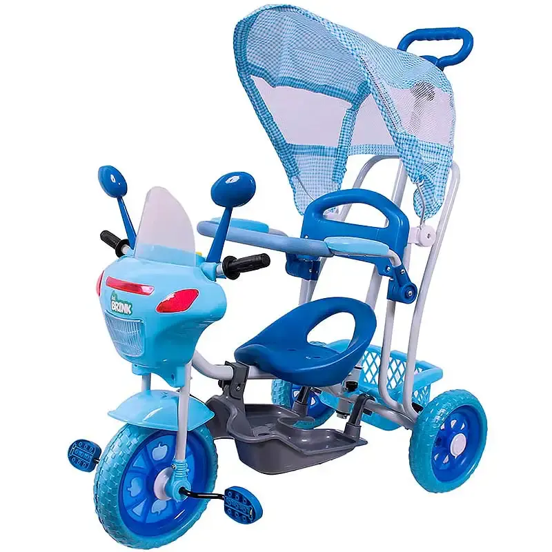 Triciclo infantil moto com capota azul BEL BEL FIX
