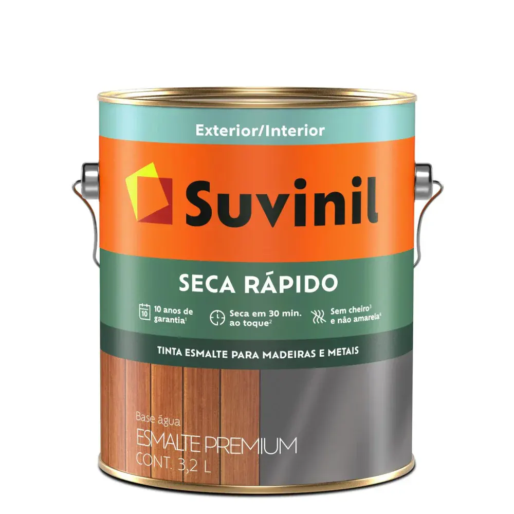 Esmalte seca rápido base brilho C2 3,2L suvinil Suvinil Selfcolor