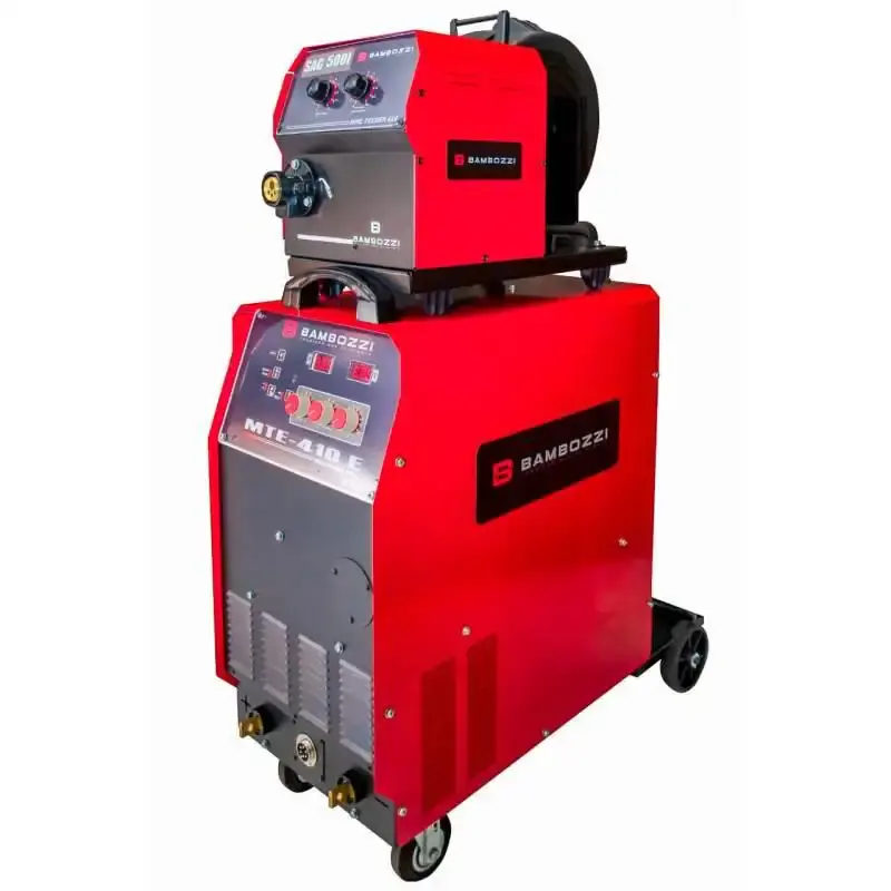 Solda mig. TIG e eletrodo multiprocesso 410E cabeçote externo SAG DI 500I trifásica Bambozzi