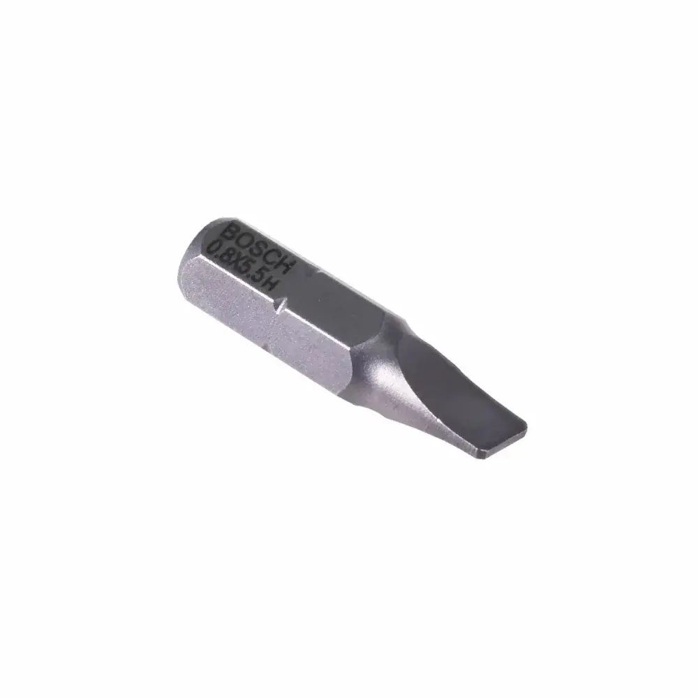 Ponta bits fenda 25MM sext. 1/4 0,8X5,5MM 2608521226 Bosch — fotografia 7
