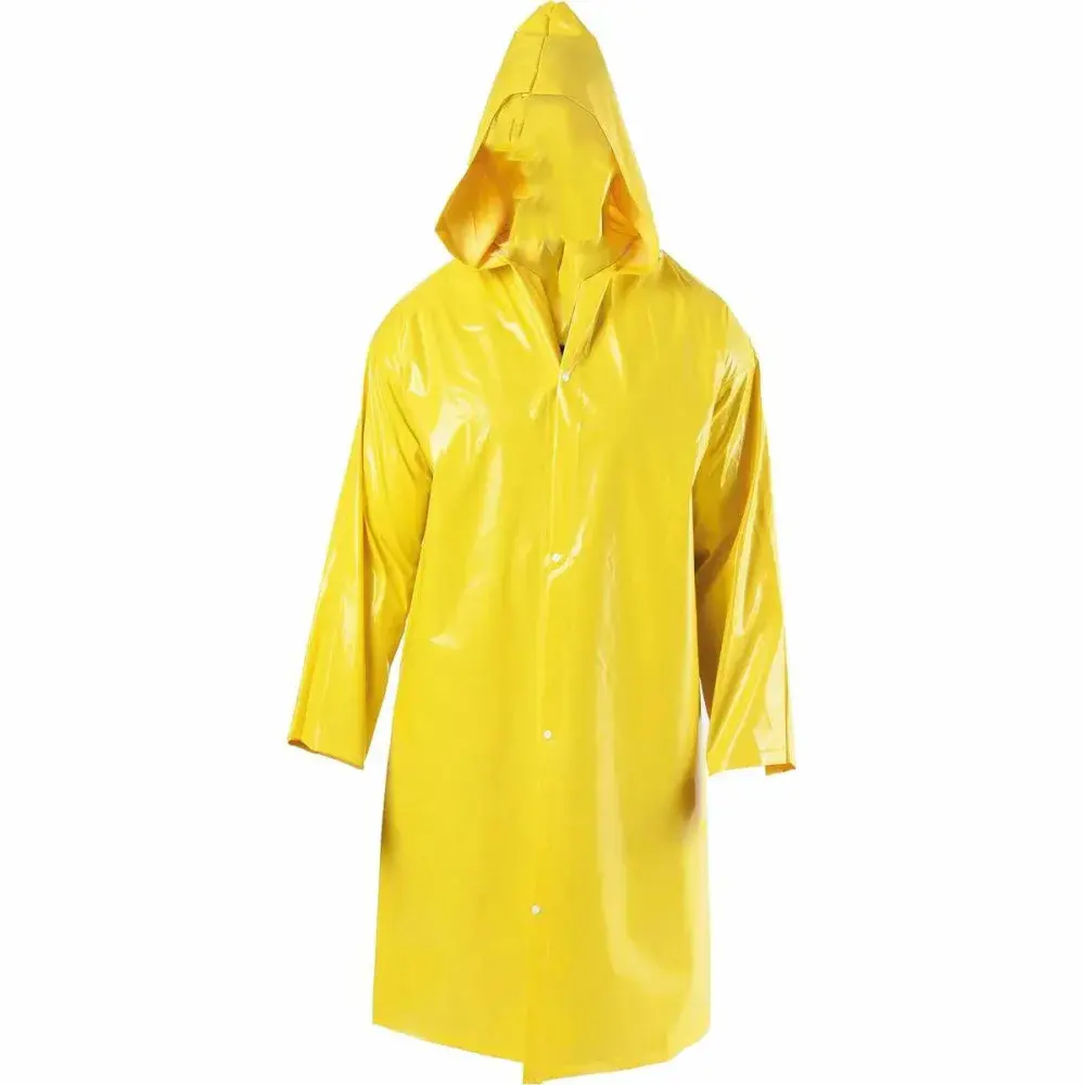 Capa de chuva trevira com capuz amarelo g Worker — fotografia 4