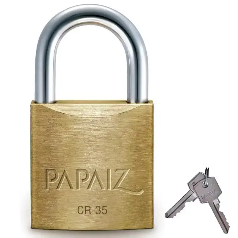 Cadeado linha clássica standard latão CR 35 Papaiz