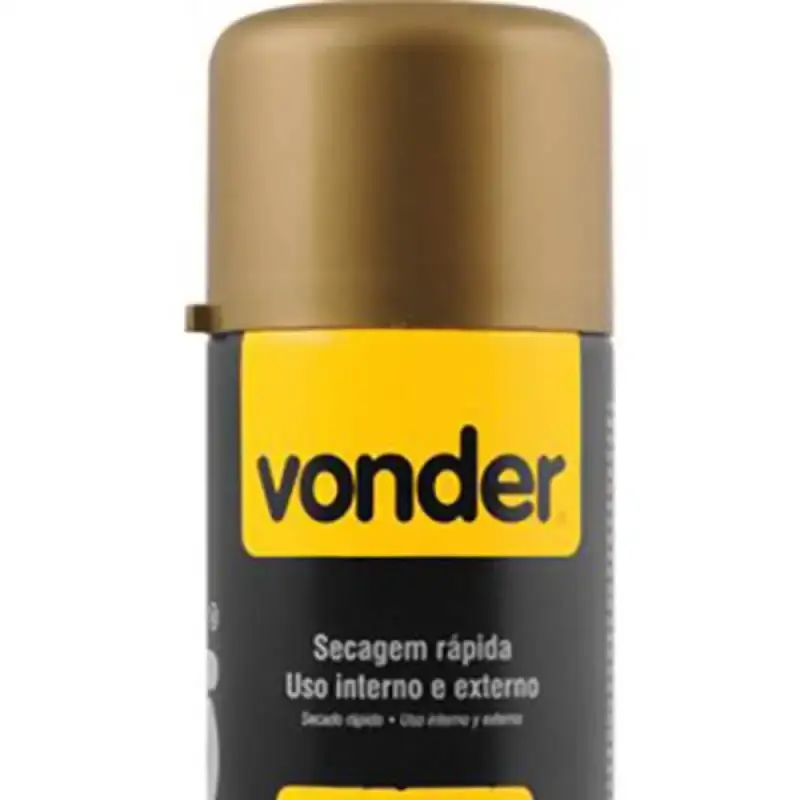 Tinta em spray 400 ML 250 GR dourado Vonder — fotografia 2