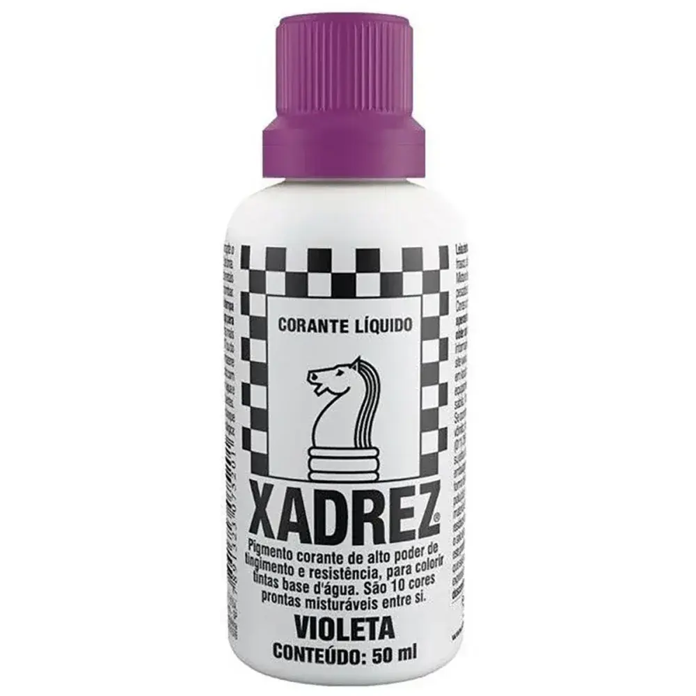Corante líquido violeta rez corante 12 peç Xadrez Corante