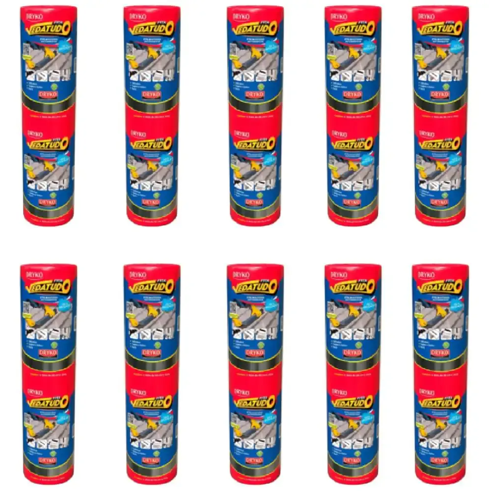Fita Autoadesiva Asfáltica Vedatudo 60 cm x 10 m 10 Unidades DRYKO — fotografia de referência