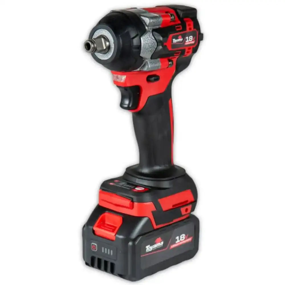 Chave de impacto 18V TBT18IW350-K4 com bateria Toyama kit soquetes 4 pçs 14-21MM EVSLI-4 evald — fotografia 3