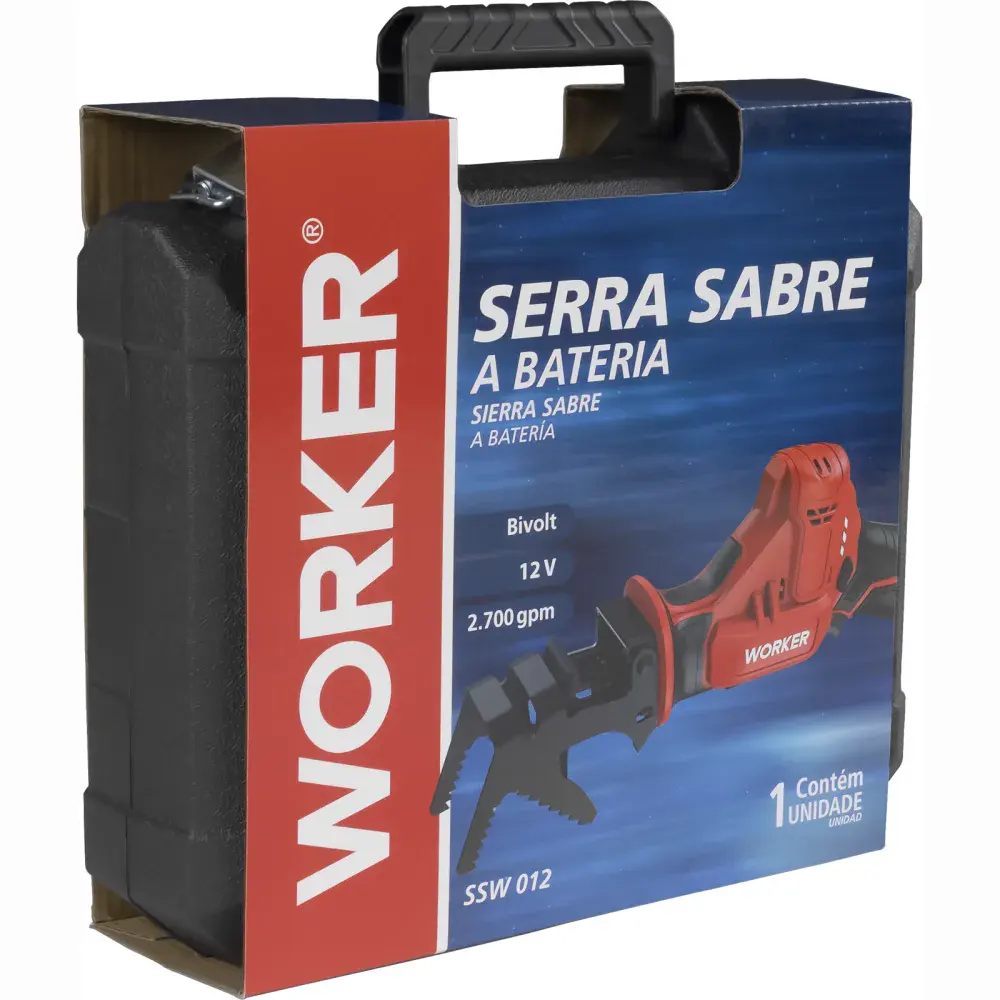 Serra sabre a bateria 12V Worker — fotografia 7