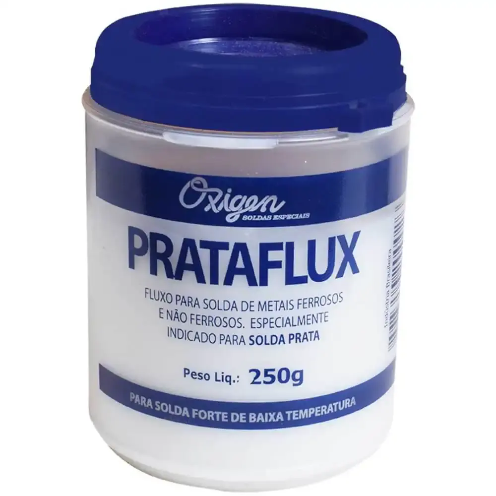 Fluxo prata para solda prataflux 250G PRATA250 Oxigen