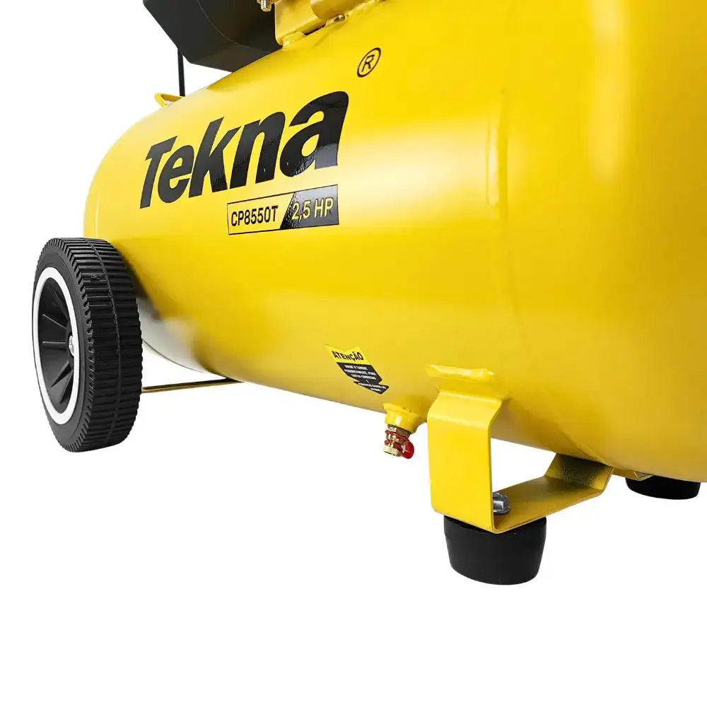 Compressor de ar 2,5HP 8 pés 43 litros lubrificado CP8550T Tekna 110 V — fotografia 6