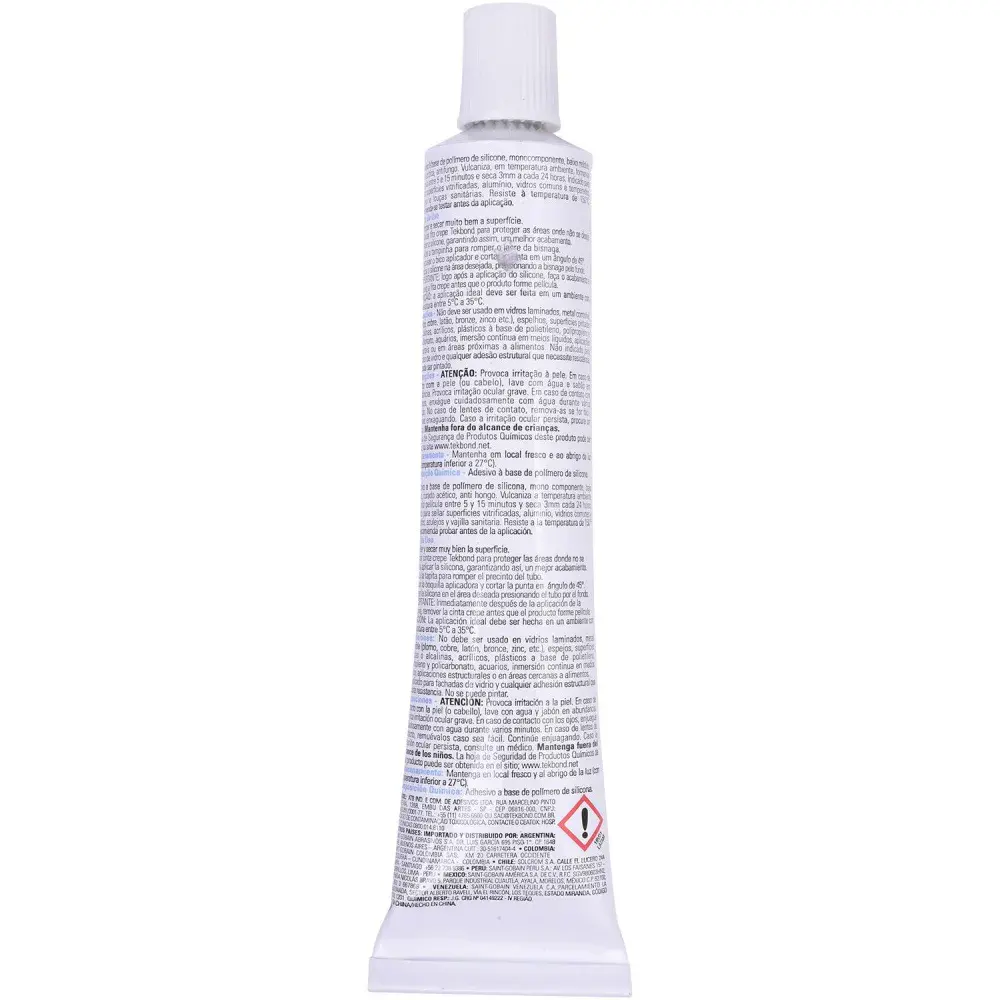Silicone transparente 50 gramas Tekbond — fotografia 3