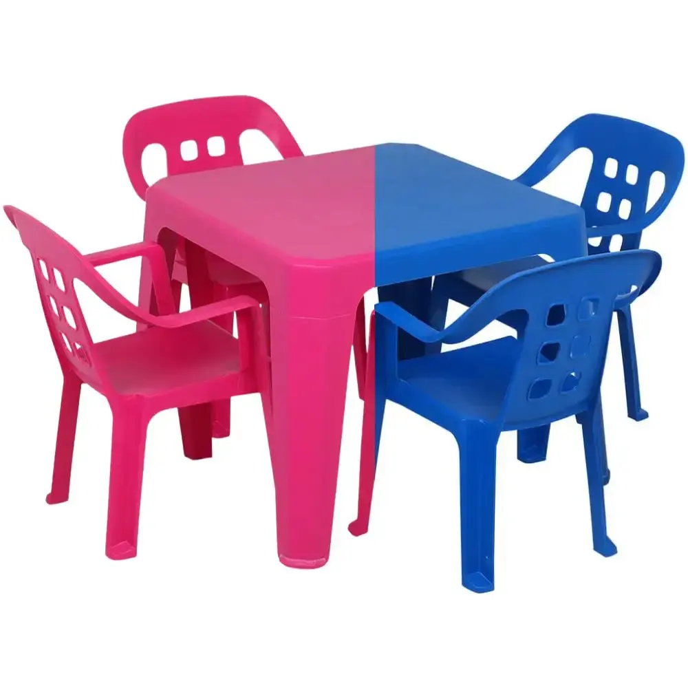 Cadeira de plástico play infantil 40KG BEL Azul Belfix — fotografia 4