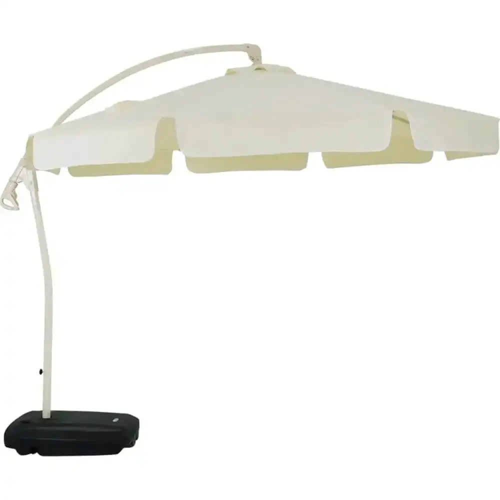 Ombrelone suspenso búzios 3M bege giratório 360° com base 50L 891006 BEL BEL FIX — fotografia de referência