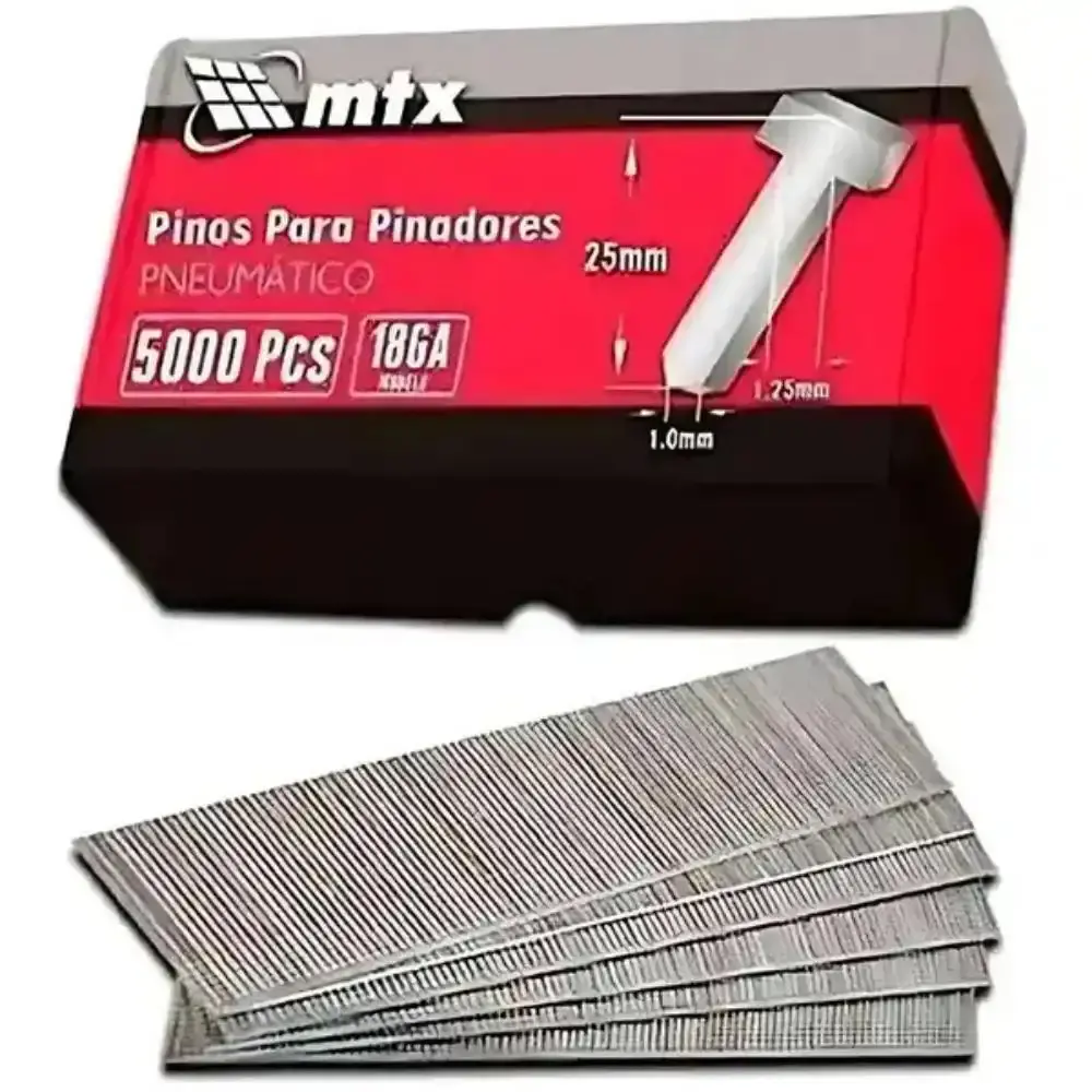 Pinos para pinador pneumático F-40 com 10.000 peças MTX — fotografia de referência