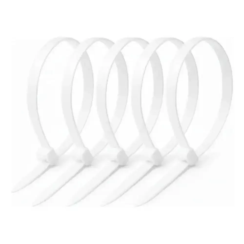 Kit 500 Abraçadeiras de Nylon Brancas 100 mm x 2,5 mm FERRARI — fotografia 3