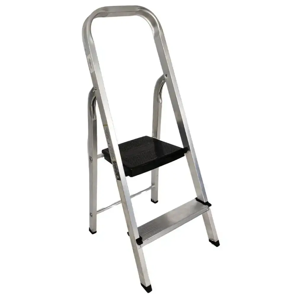 Escada doméstica 2 degraus em alumínio até 120 KG EVE1022 Evald