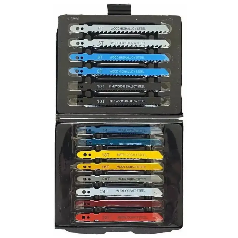 Serra tico-tico 500W STT127/220 com jogo de laminas para serras 14 peças Evald 110 V — fotografia 4