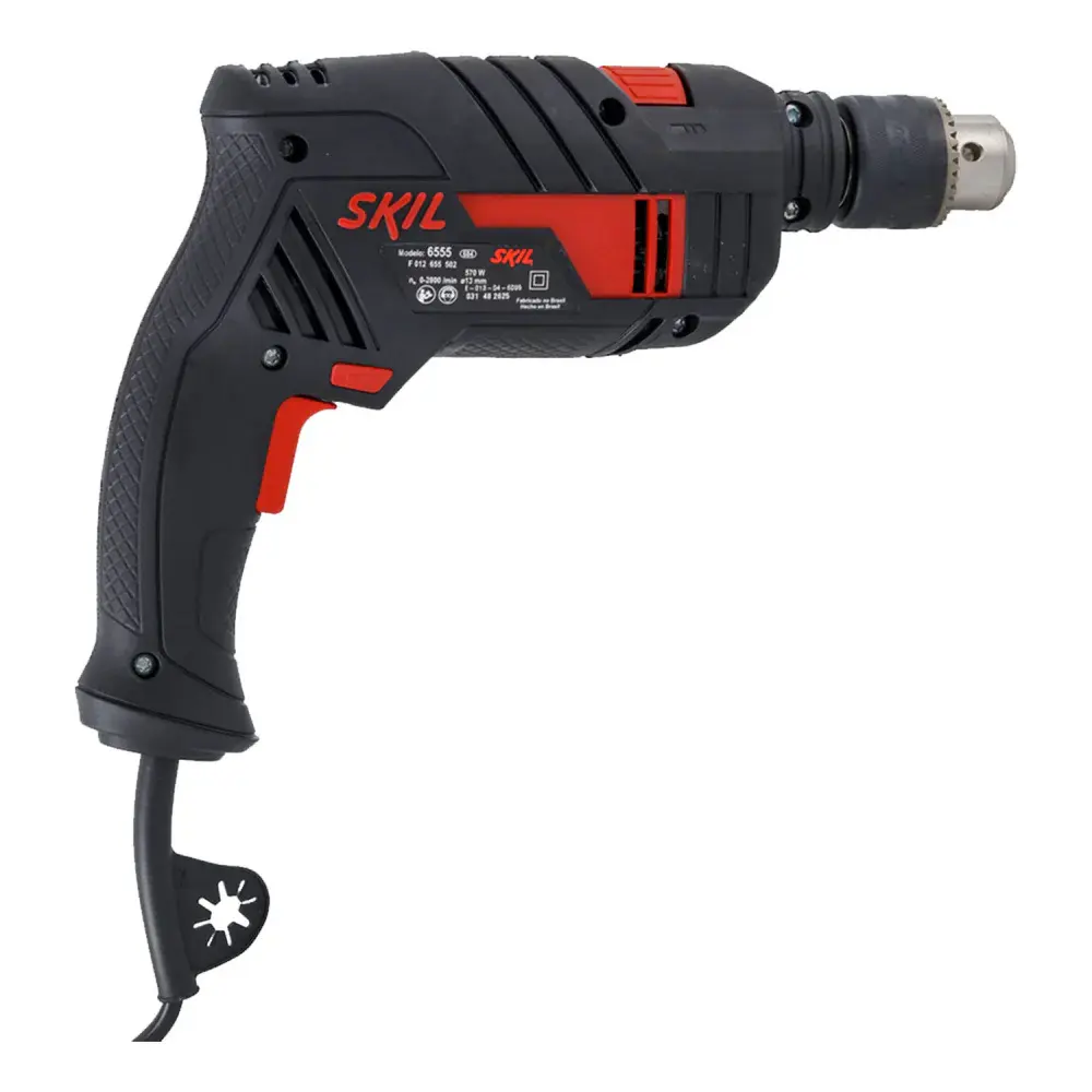 Furadeira de impacto com 14 brocas 1/2” 2800RPM 570W 220V Skil — fotografia 11