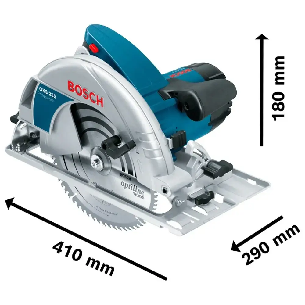 Serra circular 9,1/4POL 1700W GKS-235 Bosch 110 V — fotografia 4