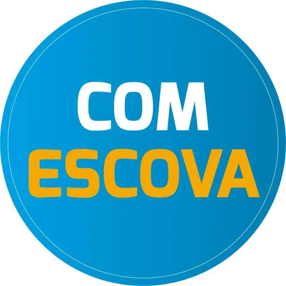 Veda porta adesivado com escova pvc branca 80CM Kala — fotografia 4