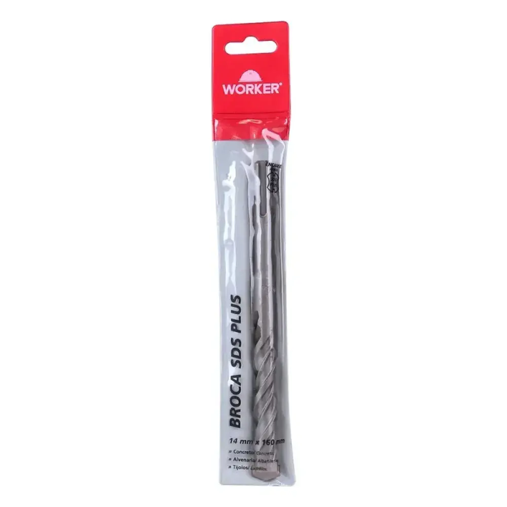 Broca encaixe tipo sds plus 14MM x 160MM Worker — fotografia 5