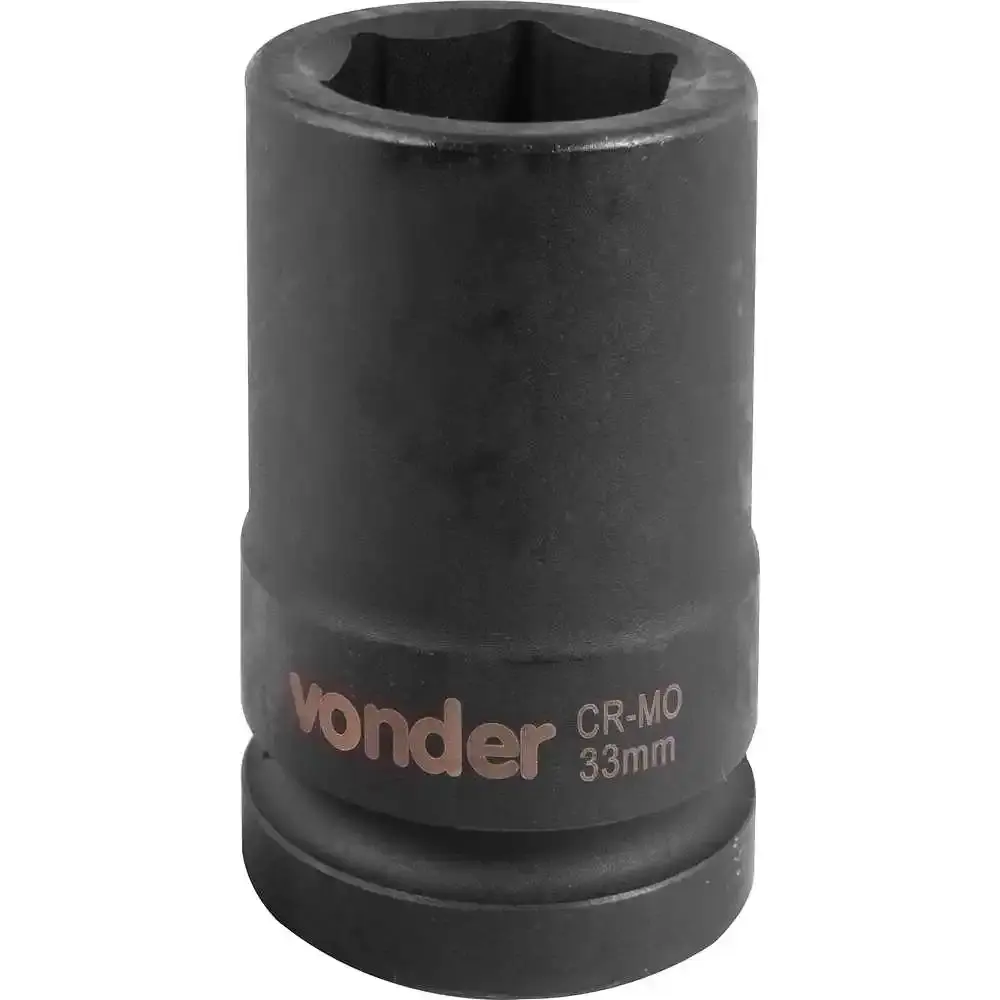 Soquete sextavado impacto longo encaixe 1POL 33MM Vonder — fotografia 4