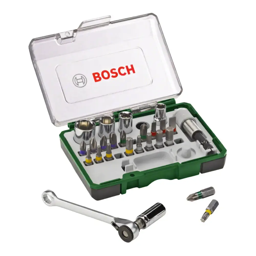 Kit de pontas e soquetes para parafusar Bosch com 27 peças — fotografia 2