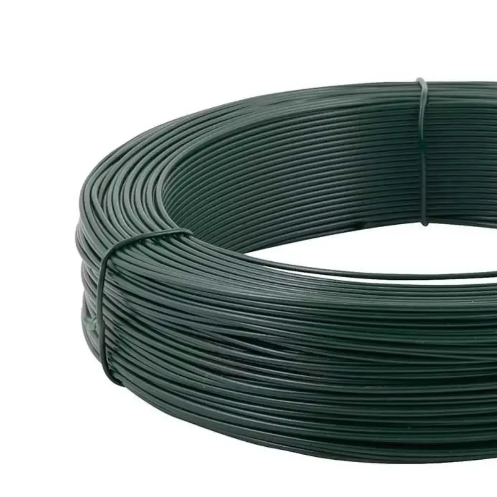 Arame revestido pvc verde rolo 1KG BWG20 Vonder — fotografia 3
