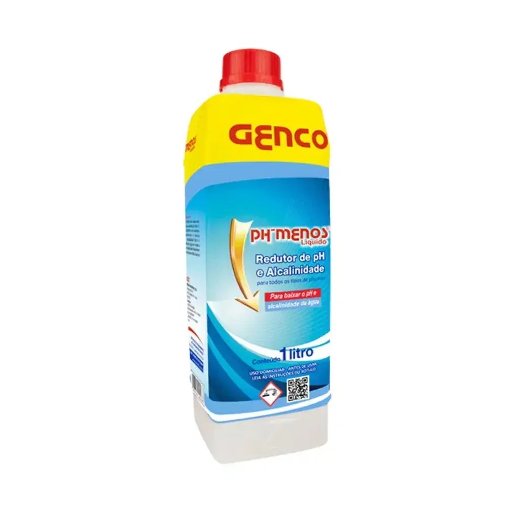 Acidulante líquido ph menos para piscina 1 litro Genco — fotografia 4