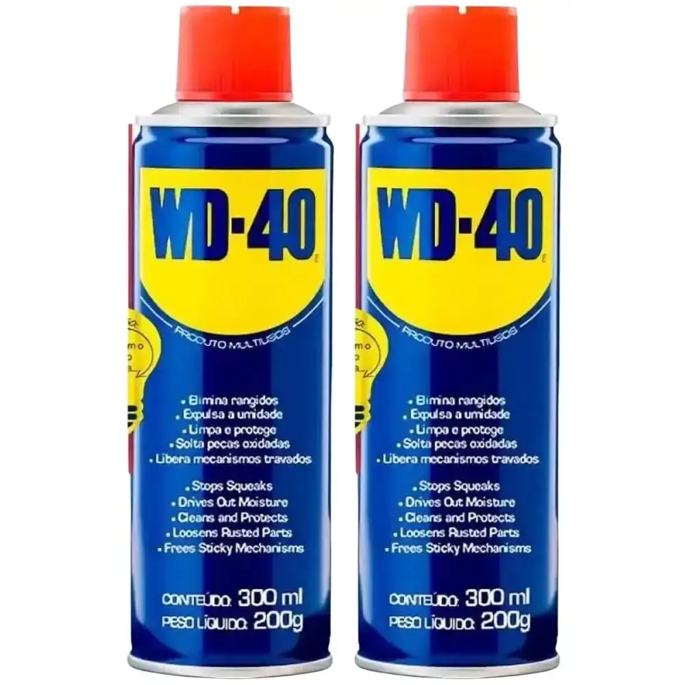 Desengripante spray 300ML industrial com 2 unidades Wd-40