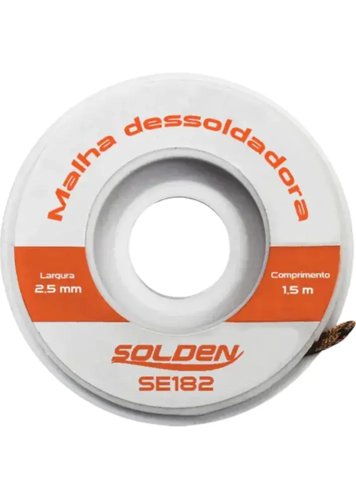Malha para desoldar SE182 2,5MM x 1,5M Solden