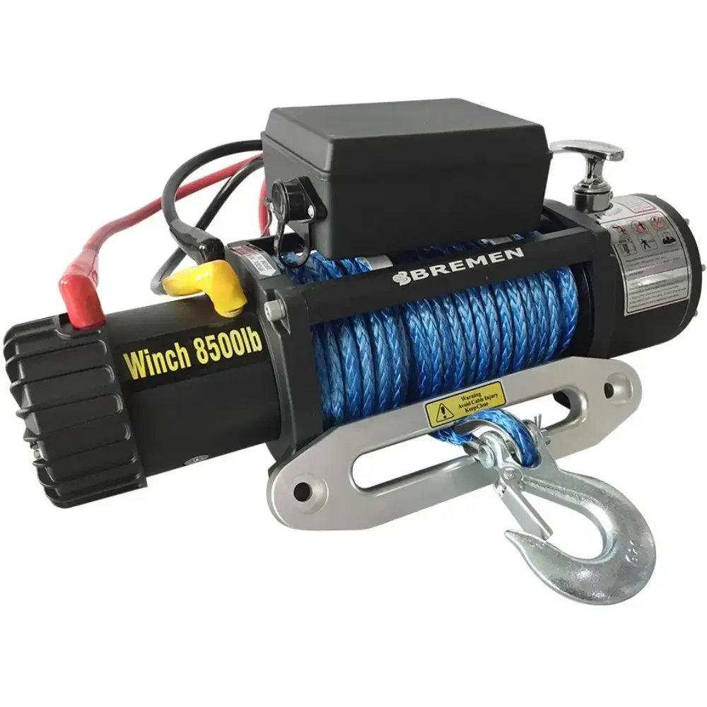 Guincho elétrico 12V com cabo sintético kevlar 26M 20000LBS 9071KG Bremen
